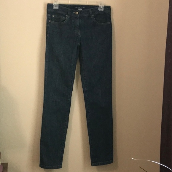 TRINA TURK Size 4 Medium Wash Denim Straight Leg Jeans - Picture 3 of 9